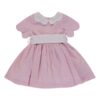 Vestito in misto lino colletto ondulato