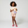Short a righe in pailettes