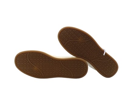 Sneaker in pelle laminata e micro glitter con lacci