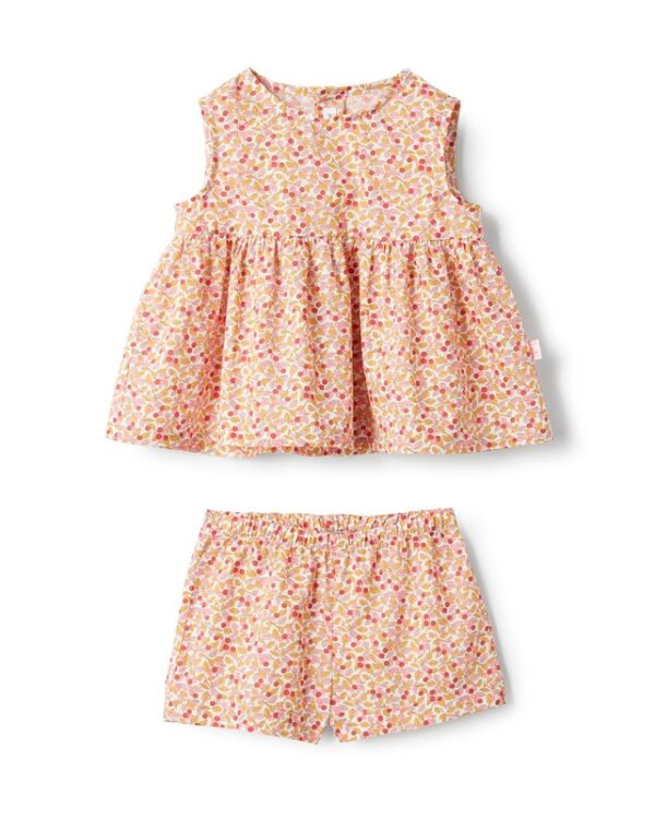 Completo top smanicato con short
