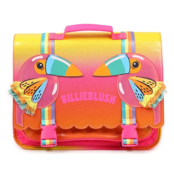 Cartella glitterata con uccellini