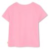 T-shirt mezza manica con stampa e pailettes