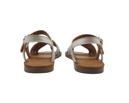 Sandalo in pelle con fibbia