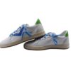 Sneaker in pelle e camoscio con lacci