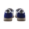 Sneaker in pelle e camoscio con doppio velcro