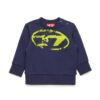 Felpa girocollo con logo oval d effetto used