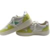 Sneaker in pelle e camoscio con lacci