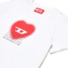 T-shirt mezza manica con stampa cuore