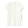 Vestito mezza manica con applicazione fiore