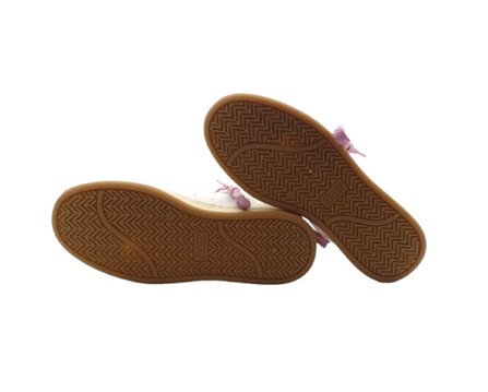 Sneaker in pelle e camoscio con lacci