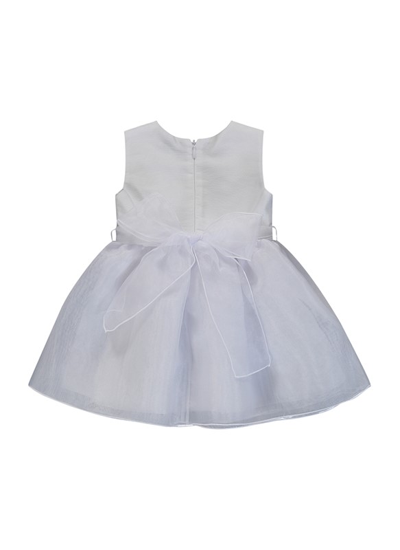 Vestito smanicato scollo ondulato
