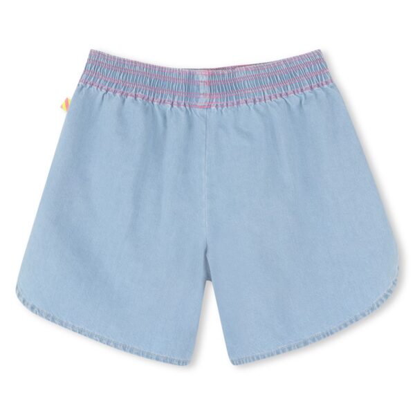Short denim con ricamo