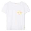 T-shirt mezza manica con stampa sul retro glitterata