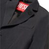 Giacca blazer doppio tessuto con logo oval d