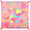 Foulard quadrato fantasia cuori