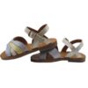 Sandalo in pelle con fibbia