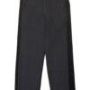 Pantalone doppio tessuto con logo oval d