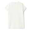 Vestito mezza manica con applicazione fiore