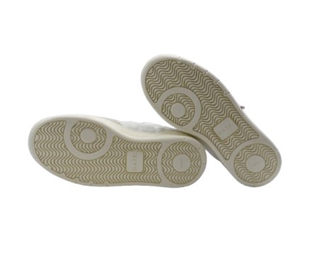 Sneaker in pelle e camoscio con lacci
