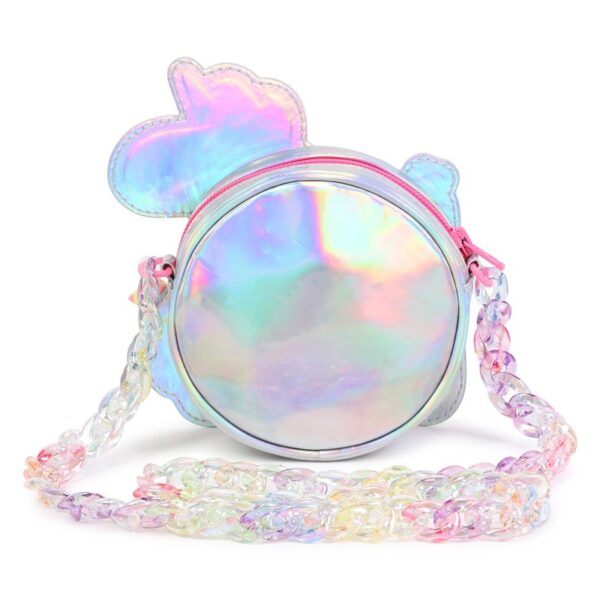 Borsa unicorno palloncino con tracolla catena