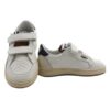 Sneaker in pelle con doppio velcro