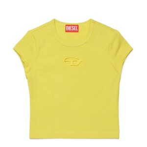 T-shirt con logo oval d cut-out