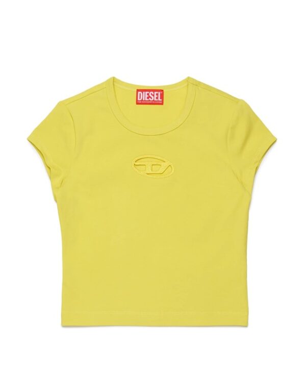 T-shirt con logo oval d cut-out