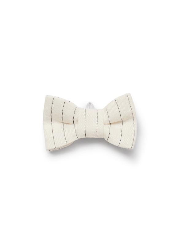 Papillon in cotone gessato