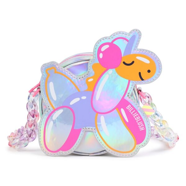 Borsa unicorno palloncino con tracolla catena