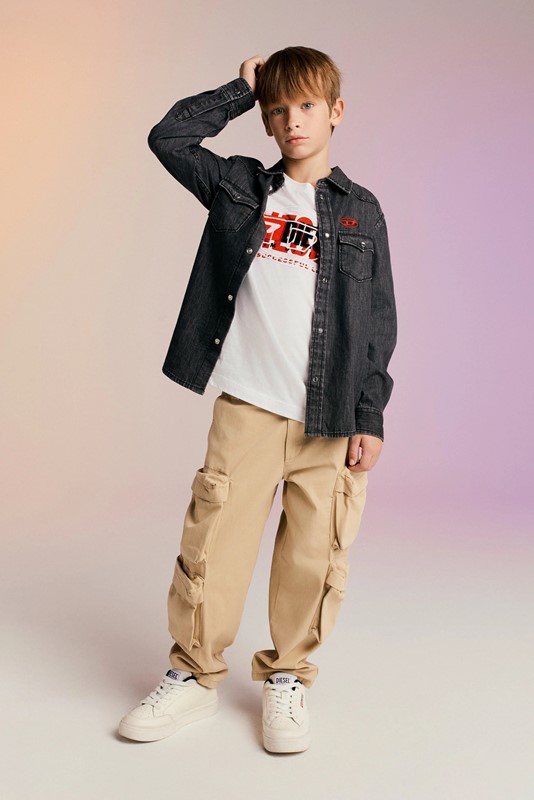 Pantalone cargo in cotone