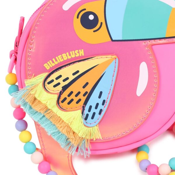 Borsa uccellino con tracolla perline