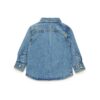 Camicia in denim chiaro con logo oval d