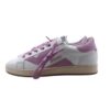 Sneaker in pelle e camoscio con lacci