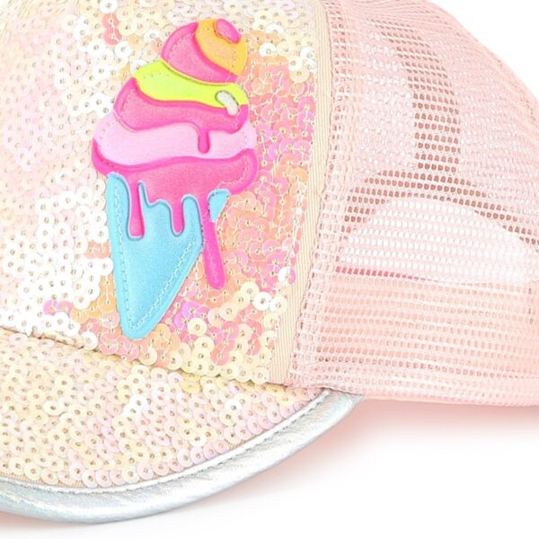 Cappello paillettes gelato