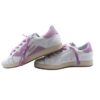 Sneaker in pelle e camoscio con lacci