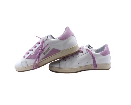 Sneaker in pelle e camoscio con lacci