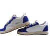 Sneaker in pelle e camoscio con doppio velcro