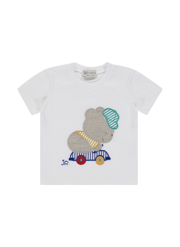 Completo t-shirt con orsetto e pantalone