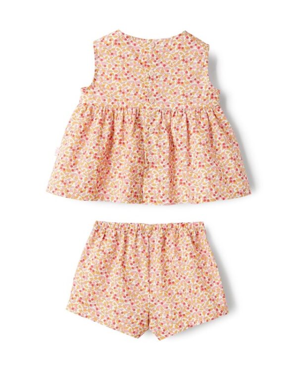 Completo top smanicato con short