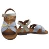 Sandalo in pelle con fibbia
