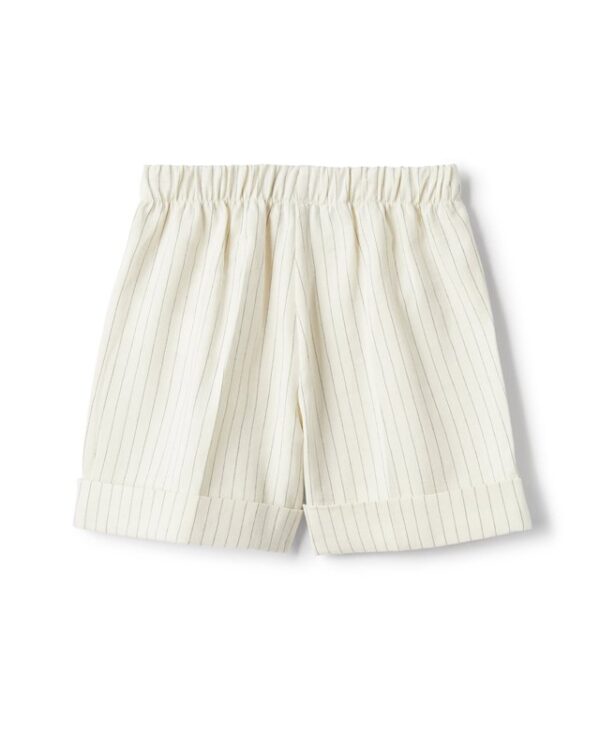 Bermuda in cotone gessato