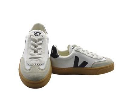 Sneaker in tela e camoscio con lacci elastici