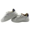 Sneaker in ecopelle con doppio velcro
