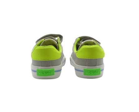 Sneaker con riporti a contrasto e doppio velcro