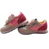 Sneaker ginnica in pelle con doppio velcro