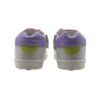 Sneaker primo passo in pelle con lacci e zip