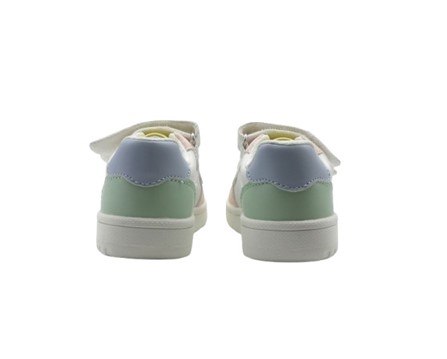 Sneaker in ecopelle con doppio velcro