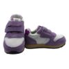 Sneaker ginnica in pelle con doppio velcro