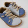 Sneaker in pelle con lacci