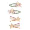 Pacchetto 4 fermagli unicorno e stelle